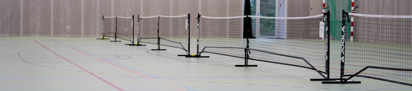 Pickleball banen indoor