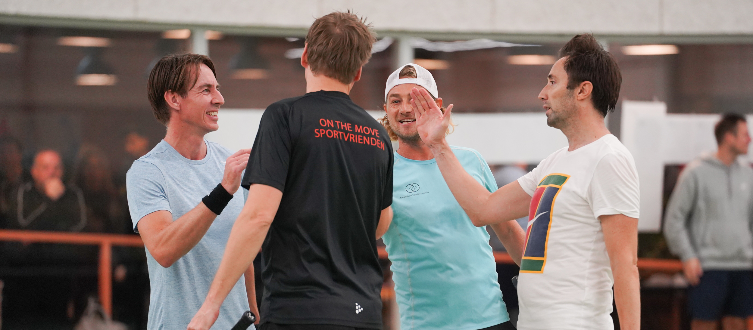 Pickleball herendubbel handschudden